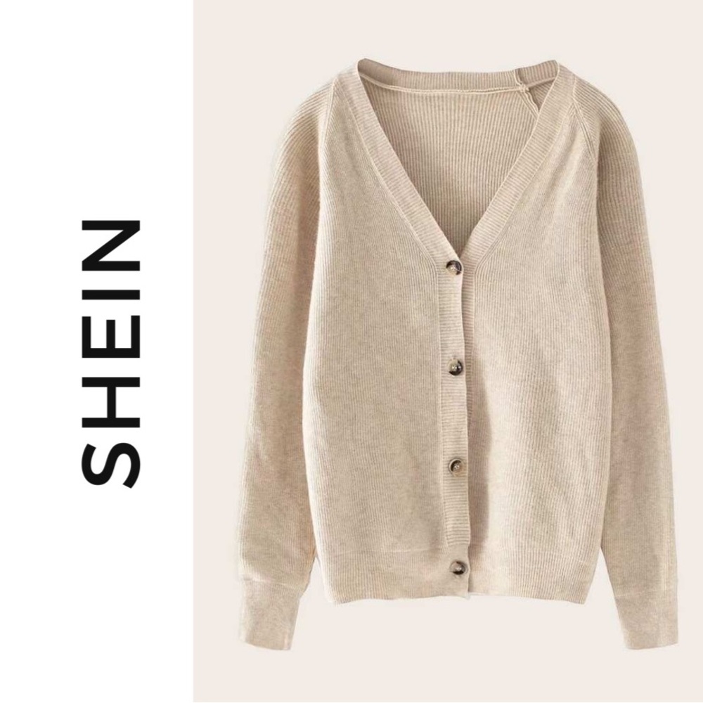SHEIN Cardigan & Wide Leg Sweater Set - One Size - Picture 2 of 3